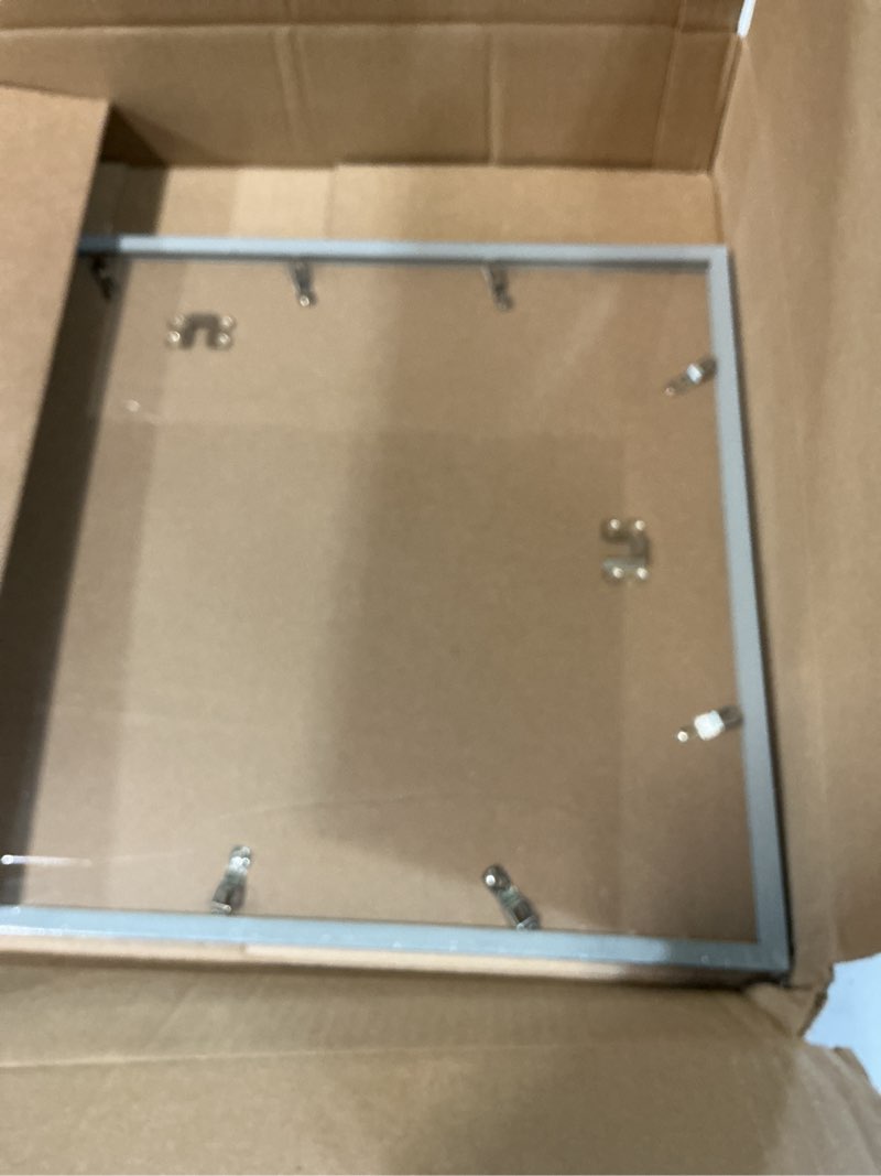 Condition photo showing Good Condition for silver picture frame, 8x10 picture frame for photo poster canvas certificate document display horizontally or vertically high transparent wall gallery(size 8 x 10 inches) silver 8x10
