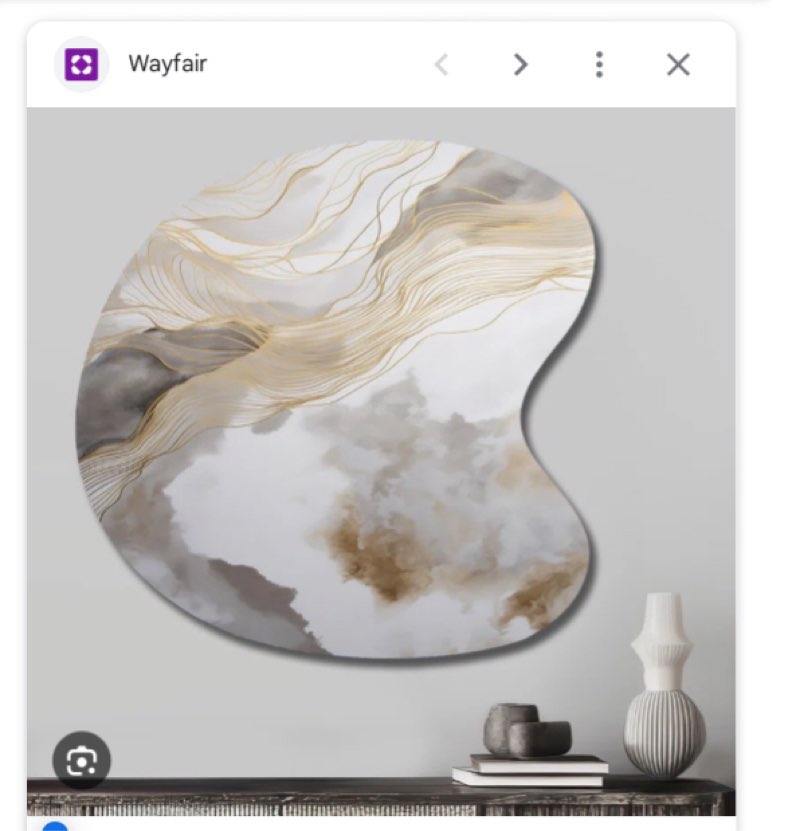 Gold and Grey Abstracted Line Artistry V - Abstract Line Art Drop 