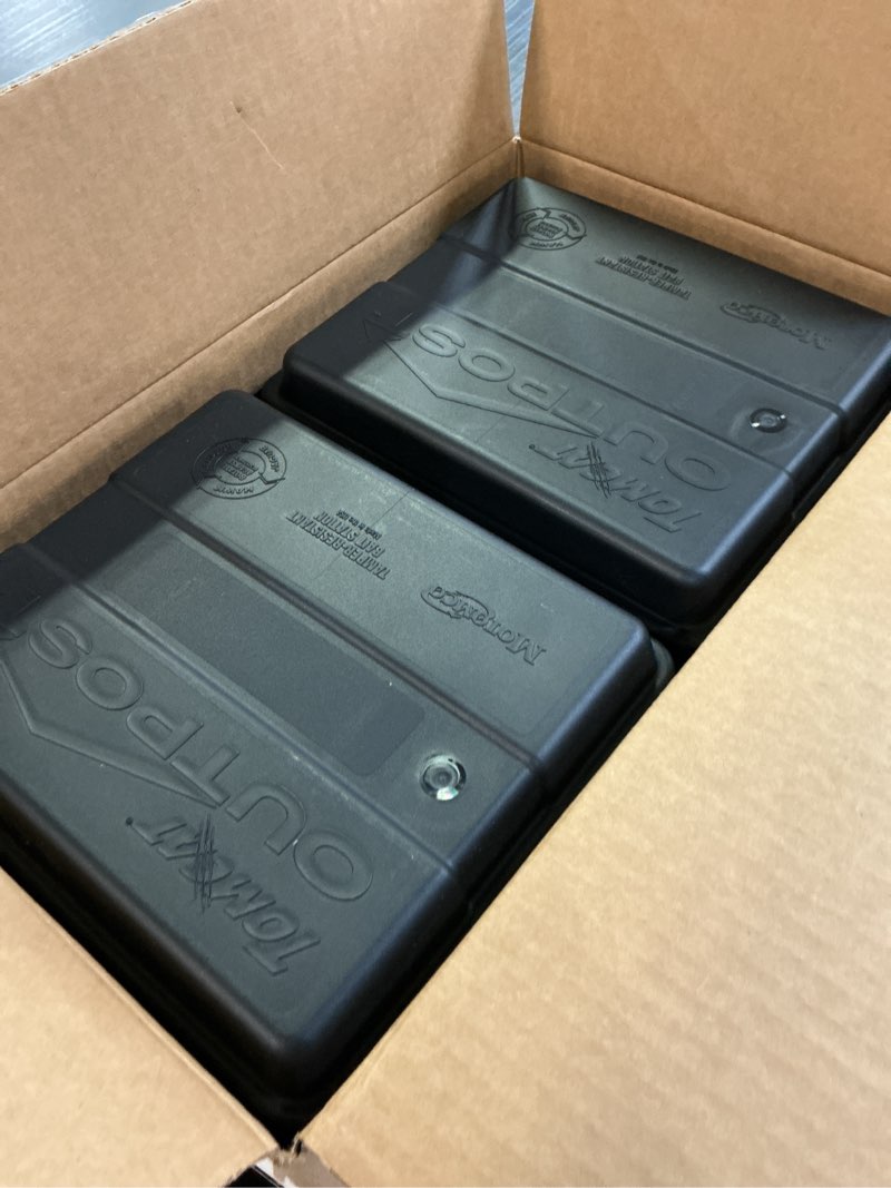 Condition photo showing Good Condition for Bait Station - Set of 6 Outpost Rat Bait Stations, Complete Rodent Control Solution