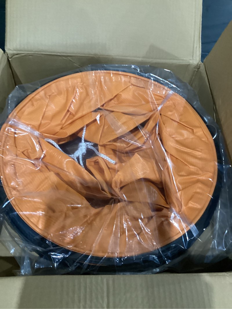 Condition photo showing As Is for 16"×16.4FT PVC Flexible Duct Hose, Flame Retardant HVAC Ducting with Adjustable Rope, D Hook & Steel Support for Ventilation, Exhaust, Drying, and Cooling Applications 16in x 16.4ft