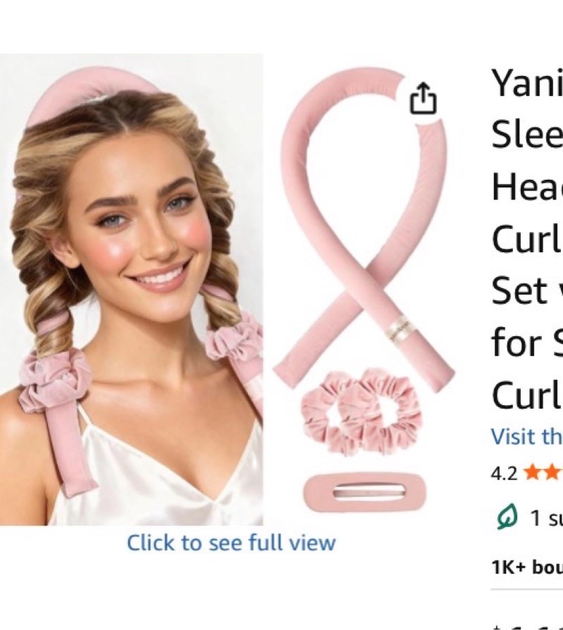 ROPIKIS Heatless Curling Set,Heatless Hair Curler to Sleep in,Overnight Curl Headband for Natural Wa