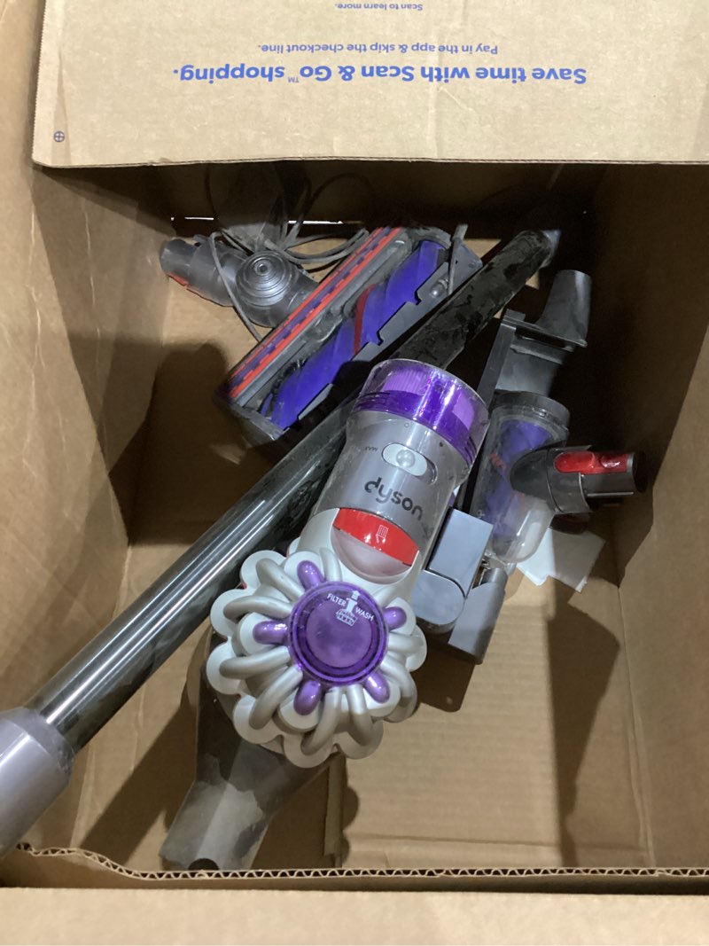 Condition photo showing As Is for Dyson V8 Plus Cordless Vacuum, Cleans Hard Floors and Carpets, Detangles, Converts to Handheld, 115AW, 2 Power Modes, Up to 40 Minutes¹