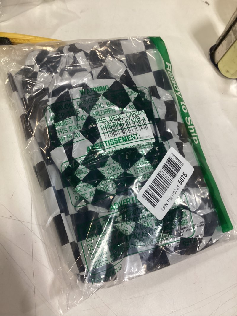 Condition photo showing New/Like New for KatchOn, Black and White Checkered Balloons - 22 Inch, Pack of 12 | Race Car Balloons for Race Car Birthday Party Decorations | Racing Party Decoration | Checkered Party Decorations | Emo Party Décor