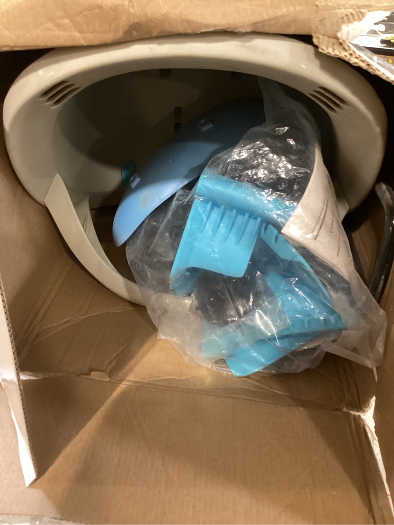 Condition photo showing Good Condition for bell mini shell front carrier in gray, gray mini shell front carrier, one size shell rear carrier