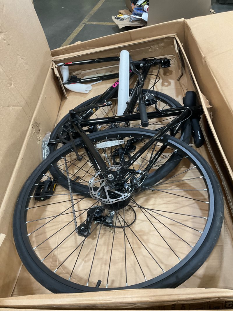 Condition photo showing Good Condition for hiland 700c road hybrid bike, 7 speeds bikes urban city commuter bicycle with disc brake for men women adult comfortable bicycle black large