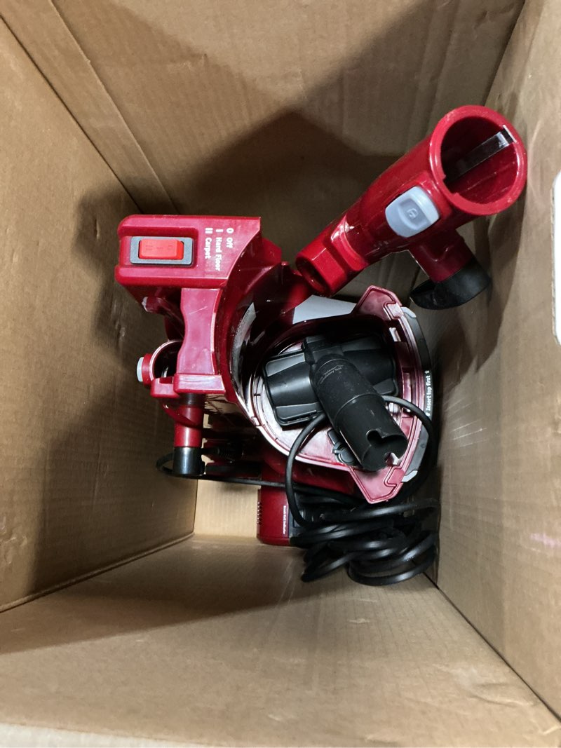 Condition photo showing As Is for ( incomplete ) shark zu561 navigator lift-away speed self cleaning brushroll lightweight upright vacuum with hepa filter, red peony navigator lift-away w/self-clean brush