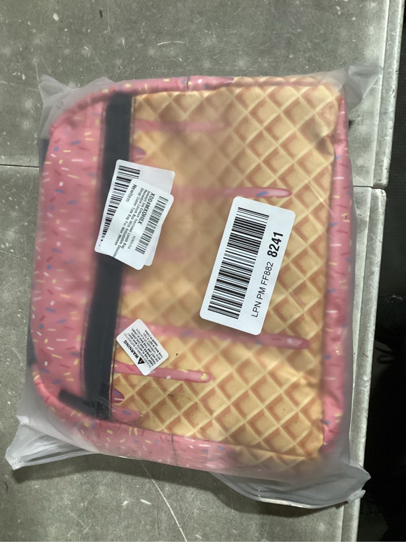 Condition photo showing New/Like New for ice cream insulated lunch bag reusable lunch box with adjustable shoulder strap cooler tote bag for men women