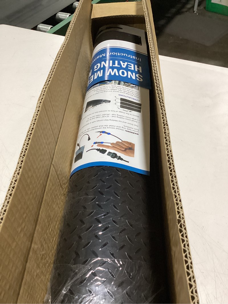 Condition photo showing Good Condition for Heated Snow Melting Mats for Doorways- Outdoor Heated Mats- Non-Slip Electric Heated Foot Mats for Winter Snow Removal- Heated Snow Melting Mat for Stairs garages Driveway (30in x 48in)