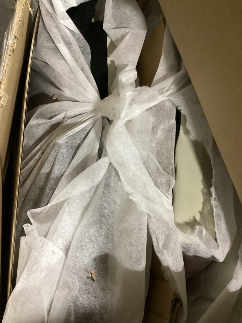 Condition photo showing As Is for faux leather dual motor power wall hugger recliner this is only box a missing other boxes… not complete… 