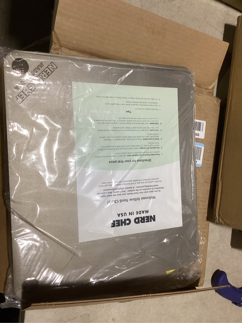 Condition photo showing New/Like New for NerdChef Steel Stone - High-Performance Baking Surface for Pizza .50" Thick - Ultimate