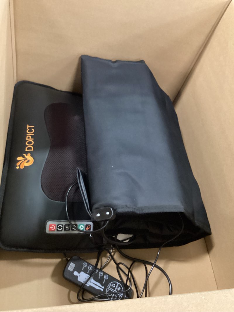 Condition photo showing Good Condition for Massage Mat, Detachable Neck Massager, Full Body Vibration Heating, Massage Pad with 10 Vibrating Motors and 9 Speed Settings for Home Office Use, Gift for Men Women Parents Christmas,Black