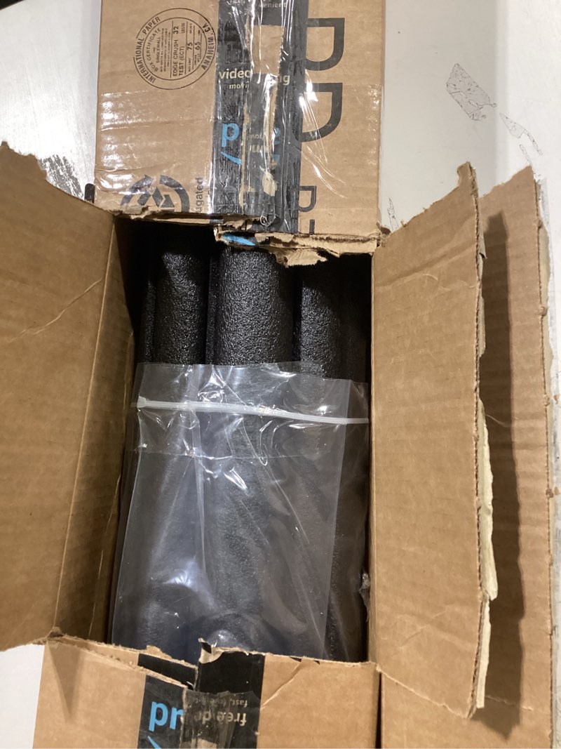 Condition photo showing Good Condition for Amylove 12 Pcs 3.3 Feet Foam Pipe Insulation Foam Tube Insulating Water Pipe Pool Swim Noodles Pre Slit Heat Preservation Pipes Covers for Tubing Outdoor Winter Freeze Protection(Black,1 Inch) 1 Inch Black 12