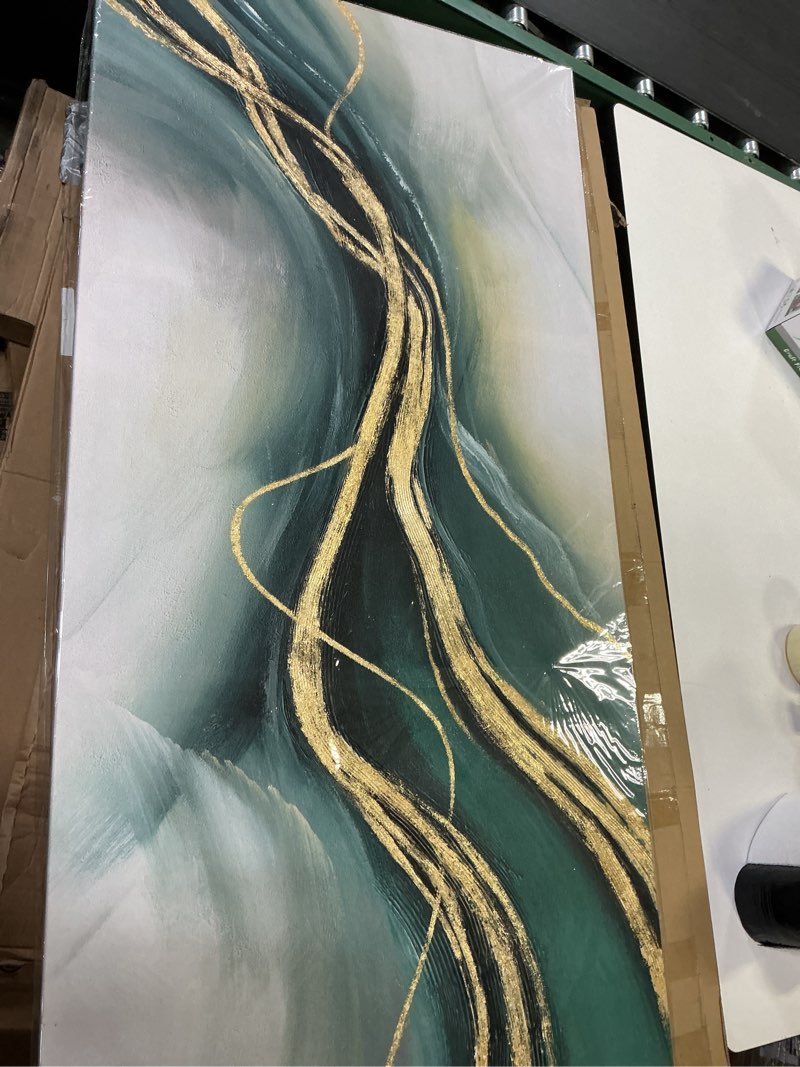 Large Abstract Canvas Wall Art - Office Art Wall Decor - Framed Wall Art for Living Room Ready to Hang Size 29" x 59