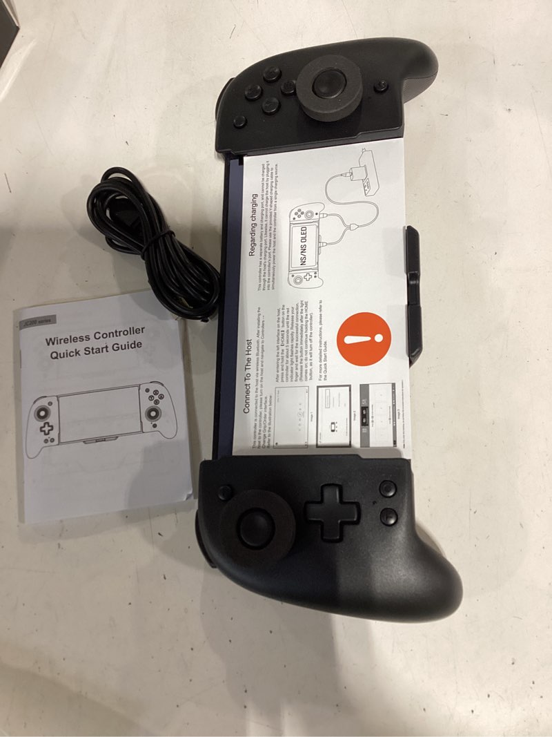 Condition photo showing Good Condition for gammeefy switch controllers compatible with nintendo switch/switch oled, one-piece joypad controller replacement for switch pro controller with 9 lights color, turbo, macro, keylinker app, game boy color black 6.2"/7"