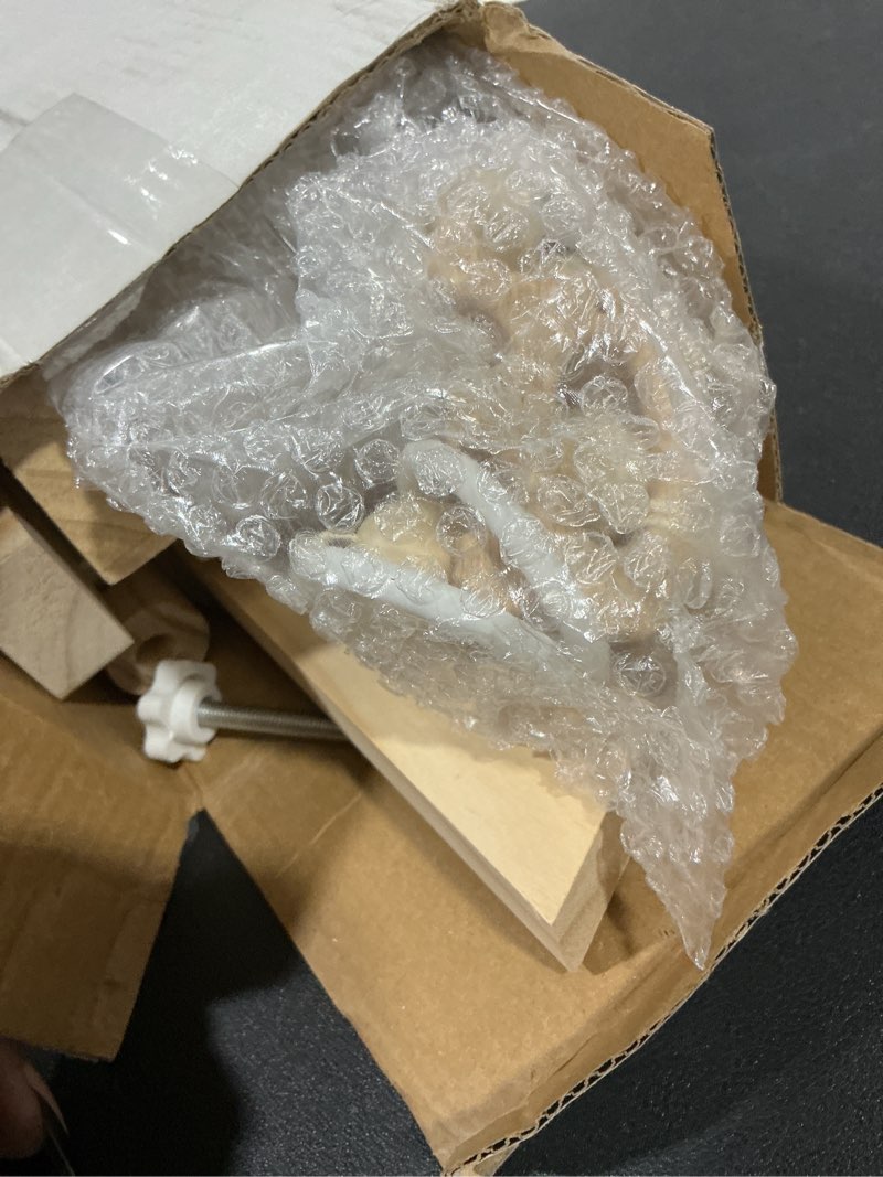 Condition photo showing Good Condition for Baby Gym with Mat, Wooden Play Gym with 9 Sensory Toys, Foldable Baby Play GymFrame Activity Center, Natural Pine Wood, Montessori Toys, Easy to Assemble & Clean, Natural Color