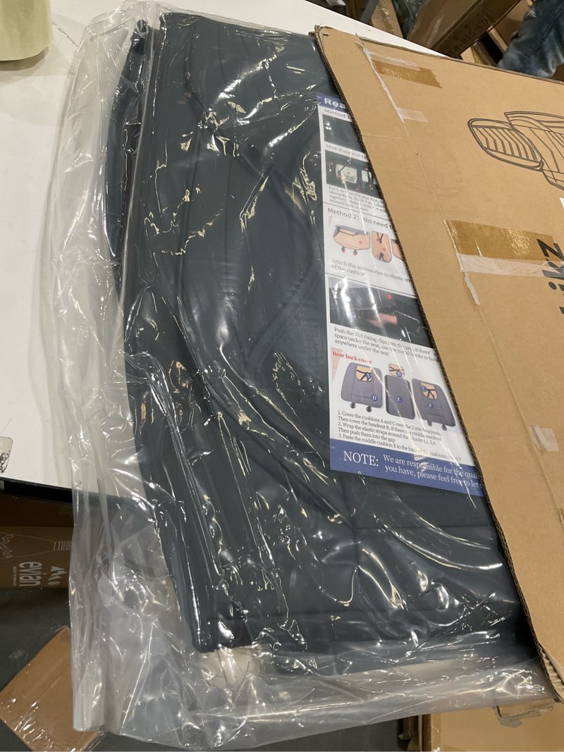 Condition photo showing Good Condition for Car Seat Covers,Breathable and Waterproof Faux Leather Automotive Seat Covers for Cars SUV Truck Sedan,Universal Anti-Slip Driver Seat Cover with Backrest (Style1,2 PCS Front Seat,Black) Style1 Black Front Seat