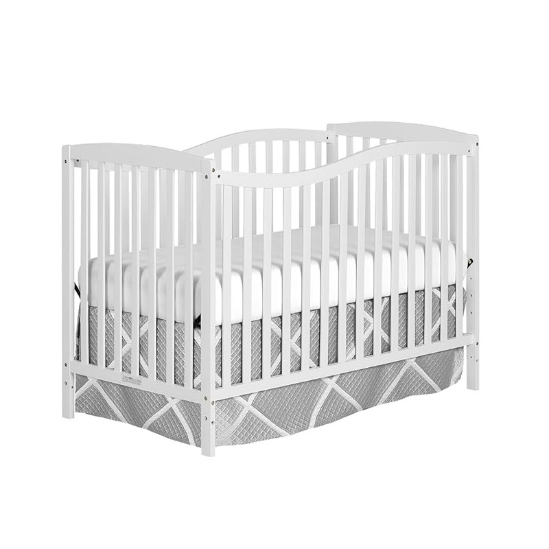 dream on me chelsea 5-in-1 convertible crib with honeycomb orthopedic firm fiber crib mattress, greenguard gold certified