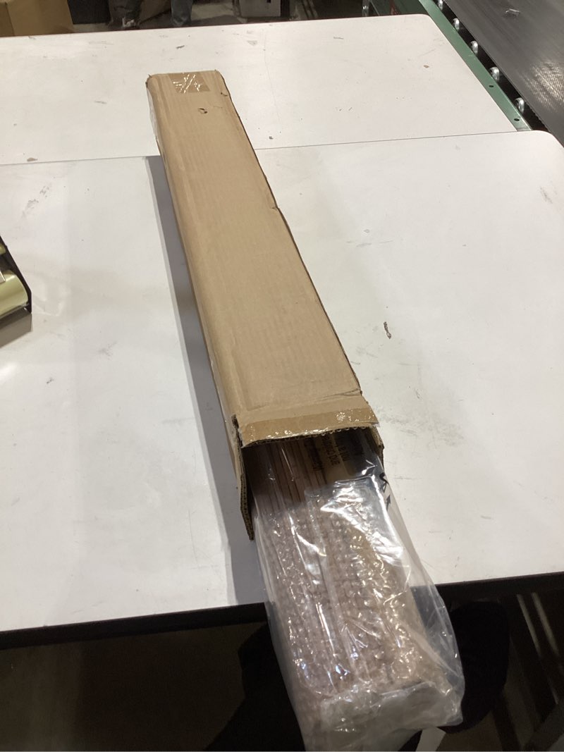 Condition photo showing New/Like New for LazBlinds No Tools No Drill Cordless Bamboo Roman Shades, Light Filtering Window Treatment, Roll Up Bamboo Blinds for Windows 27'' W x 48'' H, Ceylon Light Russet Light Filtering-ceylon Light Russet 27" W x 48" H