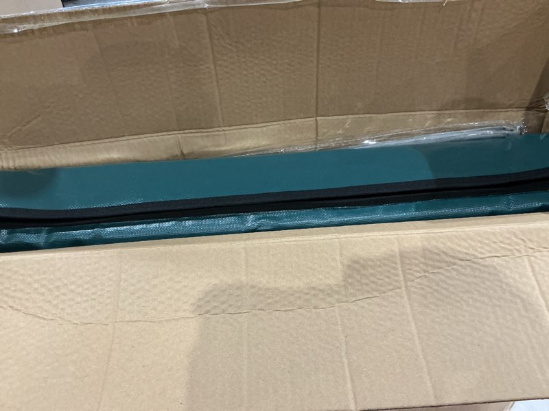 Condition photo showing Good Condition for heated cat house for outside with dual doors, insulated cat house outdoor with heating pad, weatherproof heated outdoor cats houses waterrproof for feral cats (deep green, 25" l x 16" w x 13" h) 25" l x 16" w x 13" h deep green