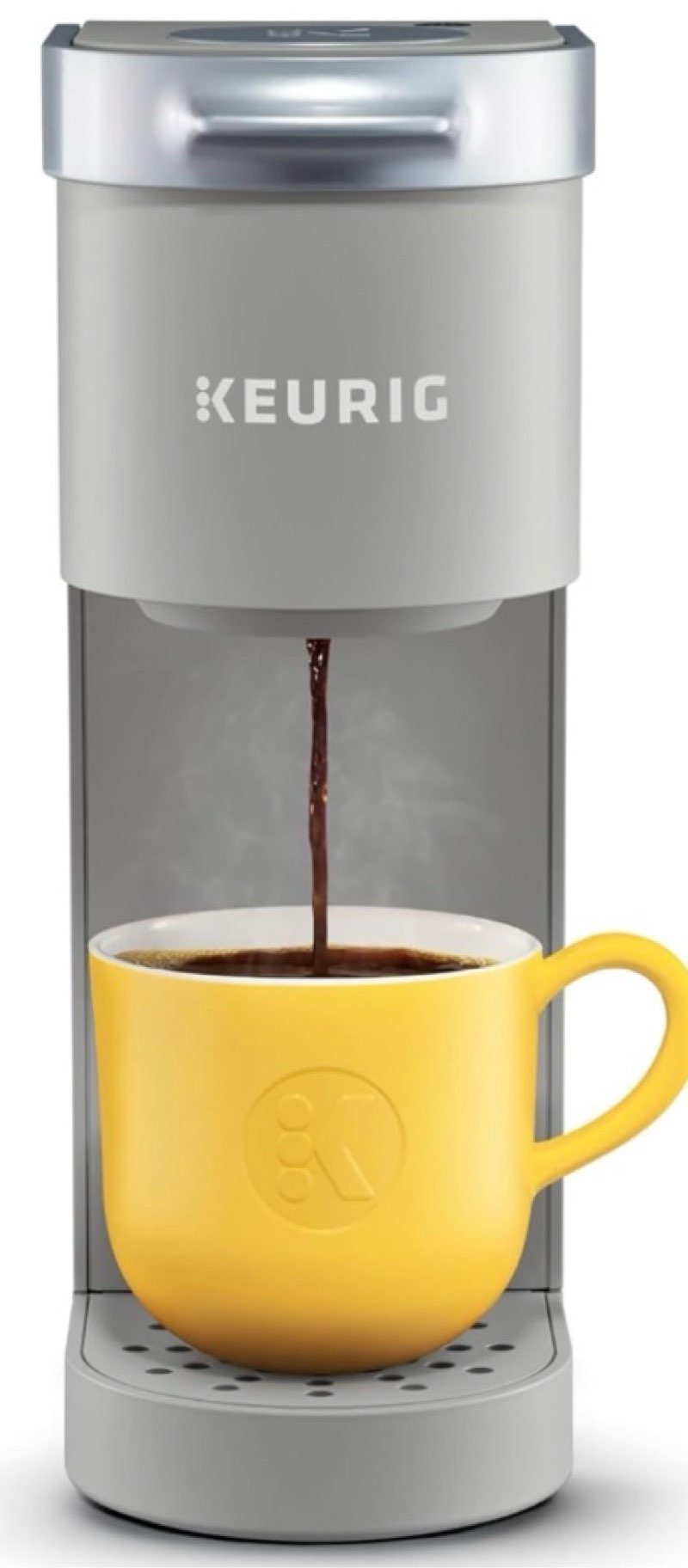 Keurig K-Mini Single Serve K-Cup Pod Coffee Maker, 6 to 12oz Brew size, with Cord Storage, Perfect for Small Spaces, Studio Gray