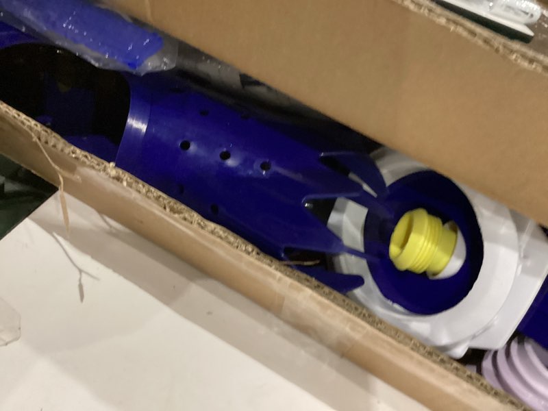 Condition photo showing As Is for VINGLI Pool Vacuum Cleaner Automatic Sweeper Swimming Pool Creepy Crawler Vacuum with 33FT Hoses (Navy Blue&White)