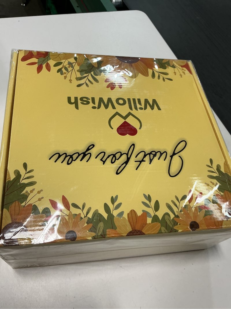 Condition photo showing New/Like New for WilloWish Sending Sunshine Gift Box For Women - 15 PCs Sunshine Gift Baskets For Women - Get Well Soon Gifts Baskets - Spa Self Care Gift - Thinking Of You Gift Basket