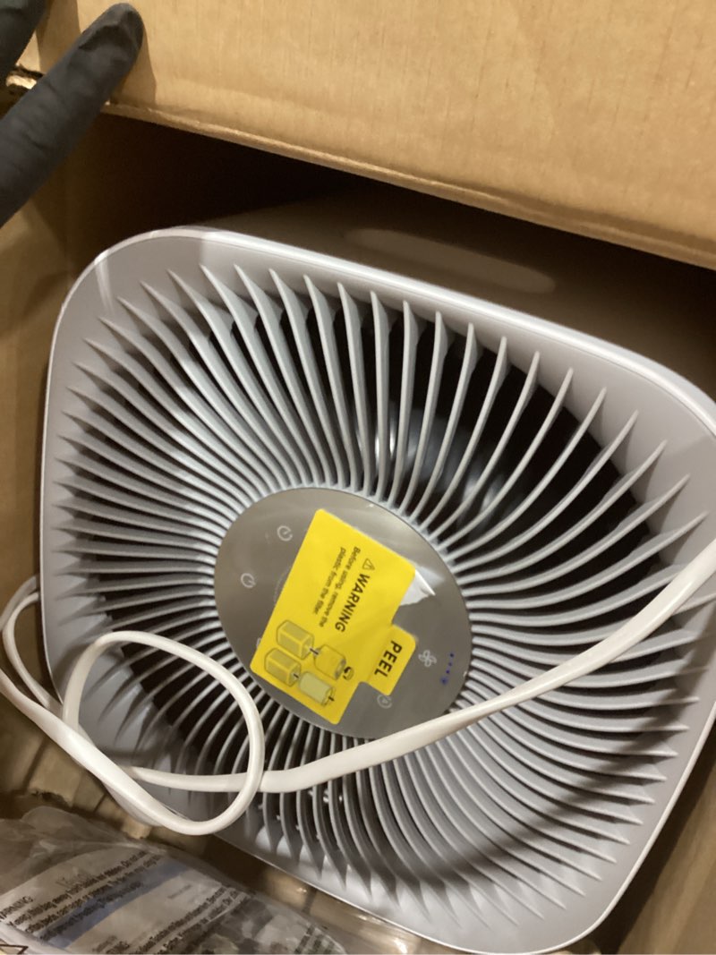 Condition photo showing As Is for levoit air purifiers for home large room up to 2933 ft² with hepa sleep mode, aham verifide, smart wifi, pm2.5 monitor, 3-in-1 filter for smoke, pet allergies, dust, alexa control, core 600s-p, white core 600s-p white