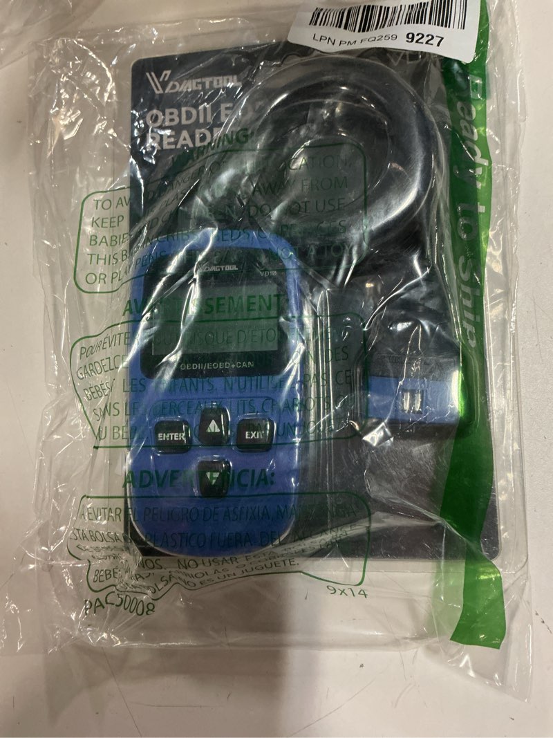 Condition photo showing New/Like New for vdiagtool vd10 obd2 scanner code reader car diagnostic tool engine fault code reader for turn off cel with freeze frame/i/m readiness for all obdii protocol cars, obd2 scanner diagnostic tool blue