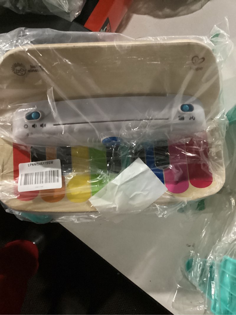 Condition photo showing As Is for Baby Einstein and Hape Magic Touch Wooden Toy Piano, Montessori Musical Learning Toy for Babies and Toddlers 6mo+
