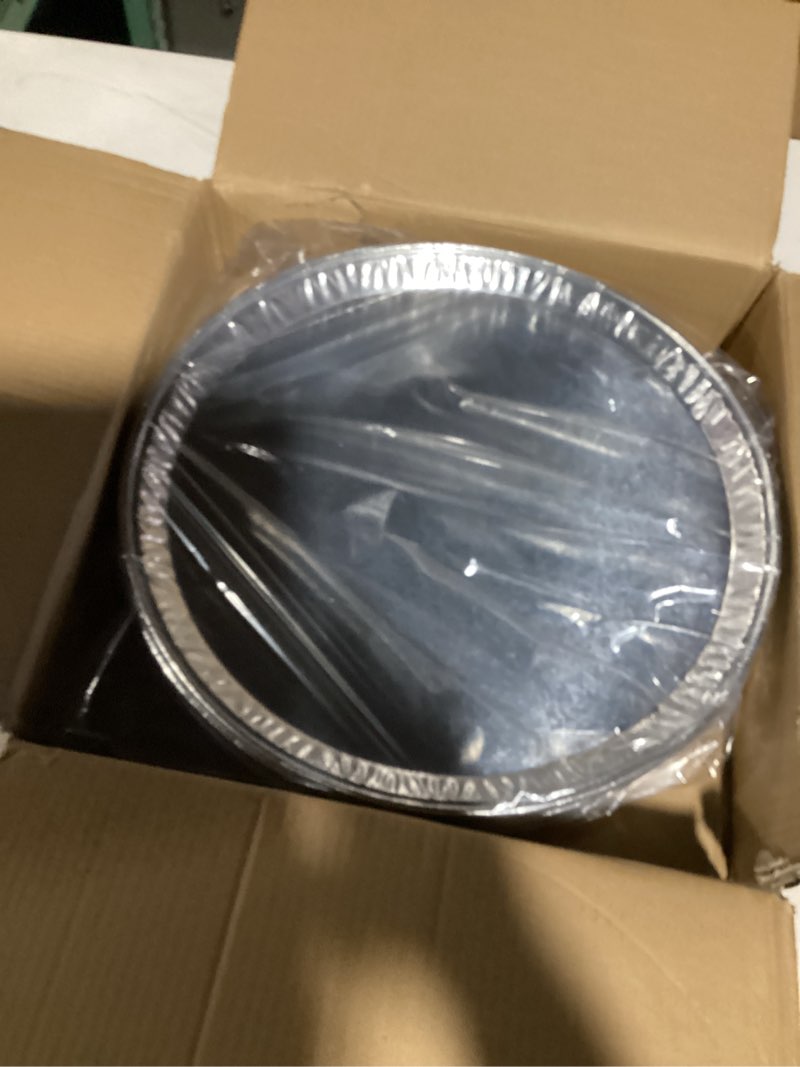 Condition photo showing Good Condition for 15 Pack Serving Platters 16”, Large Disposable Aluminium Foil Serving Trays for Parties, Silver Embossed Foil Serving Dishes/Plates for Vegetable, Fruit, Slices of Cake, Cookies 16 inch