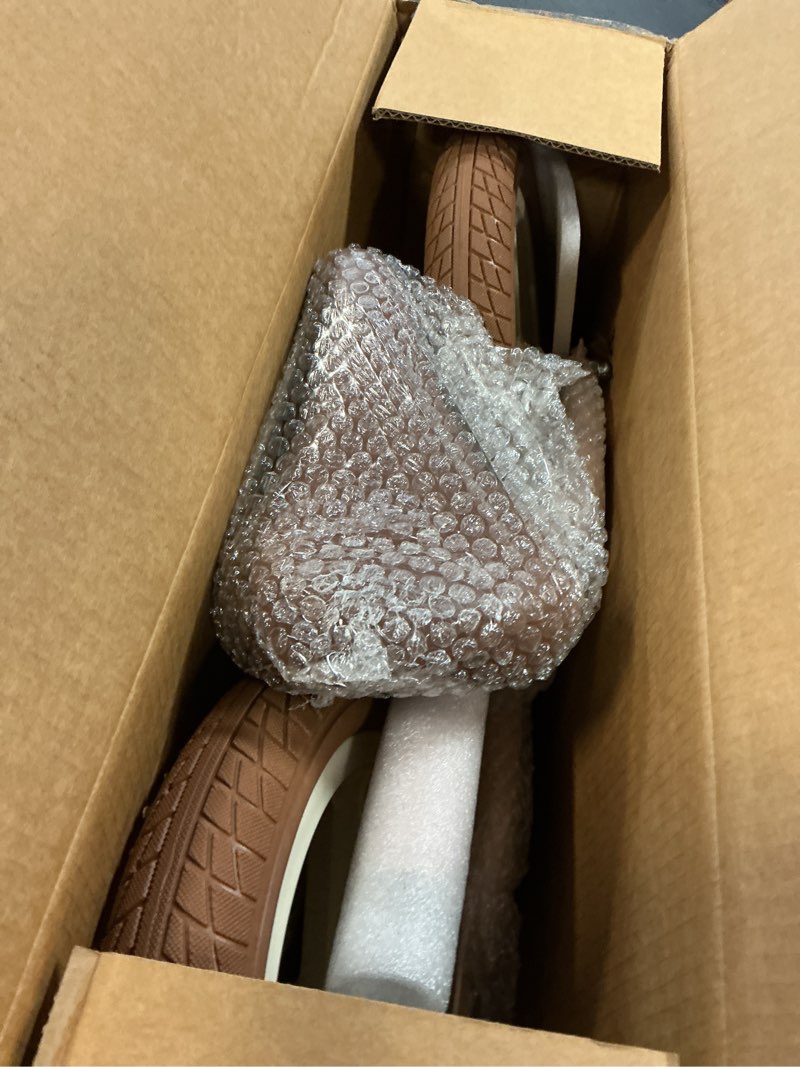 Condition photo showing As Is for  Gotrax KS12 Balance Bike for 2-5 Years Old, 12" Toddlers Bike with LED Light&Bell, Adjustable Soft Seat&Handlebar, Flat-Free Tires&Easy Assembly, Lightweight&No Pedal, Kids Toy Gift for Boys Girls