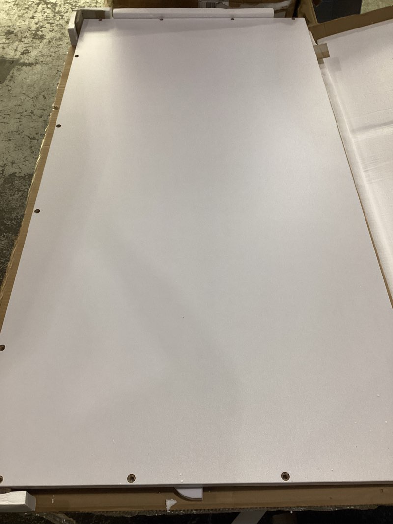 Condition photo showing Good Condition for spaceaid washer dryer countertop, laundry wood shelf topper with edge, 54" width x 27.5" depth cover guard organizer for washer and dryer laundry hamper counter storage organization (white) large white