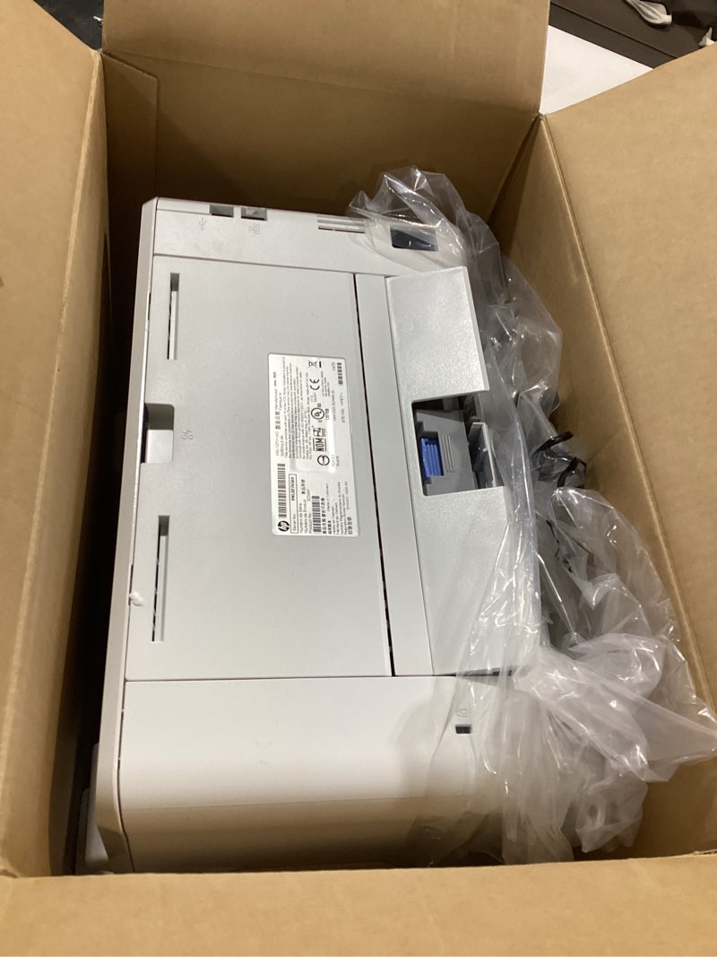 Condition photo showing Good Condition for hp laserjet pro 4001n black & white printer, print, fast speeds, easy setup, mobile printing, advanced security, usb, ethernet connection, best-for-office