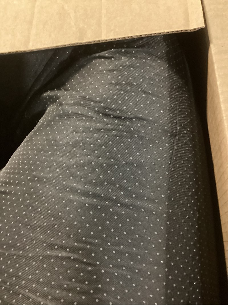 Condition photo showing As Is for joejoy orthopedic dog beds large sized dog, egg-crate memory foam pet couch bed with bolster sides, waterproof lining, removable washable cover & non-slip bottom, black l(35"x 25"x 7") black