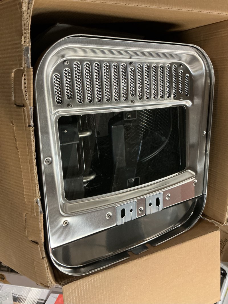 Condition photo showing As Is for mainstays 4l deep fryer, stainless steel lid, electric, new model ms8400778514-2