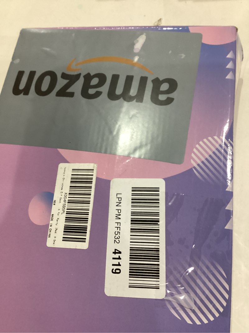 Condition photo showing Good Condition for Christmas Costume For Women,4 Pcs Cute Jovi the Dress Womens adult Holiday Xmas Fancy Outfit for Party X-Small Red