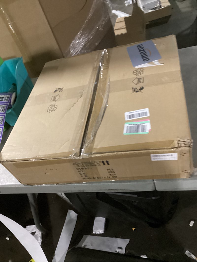 Condition photo showing As Is for Black Crystal Chandelier, Farmhouse Semi Flush Mount Chandeliers 4-Lights Modern Drum Ceiling Hangin