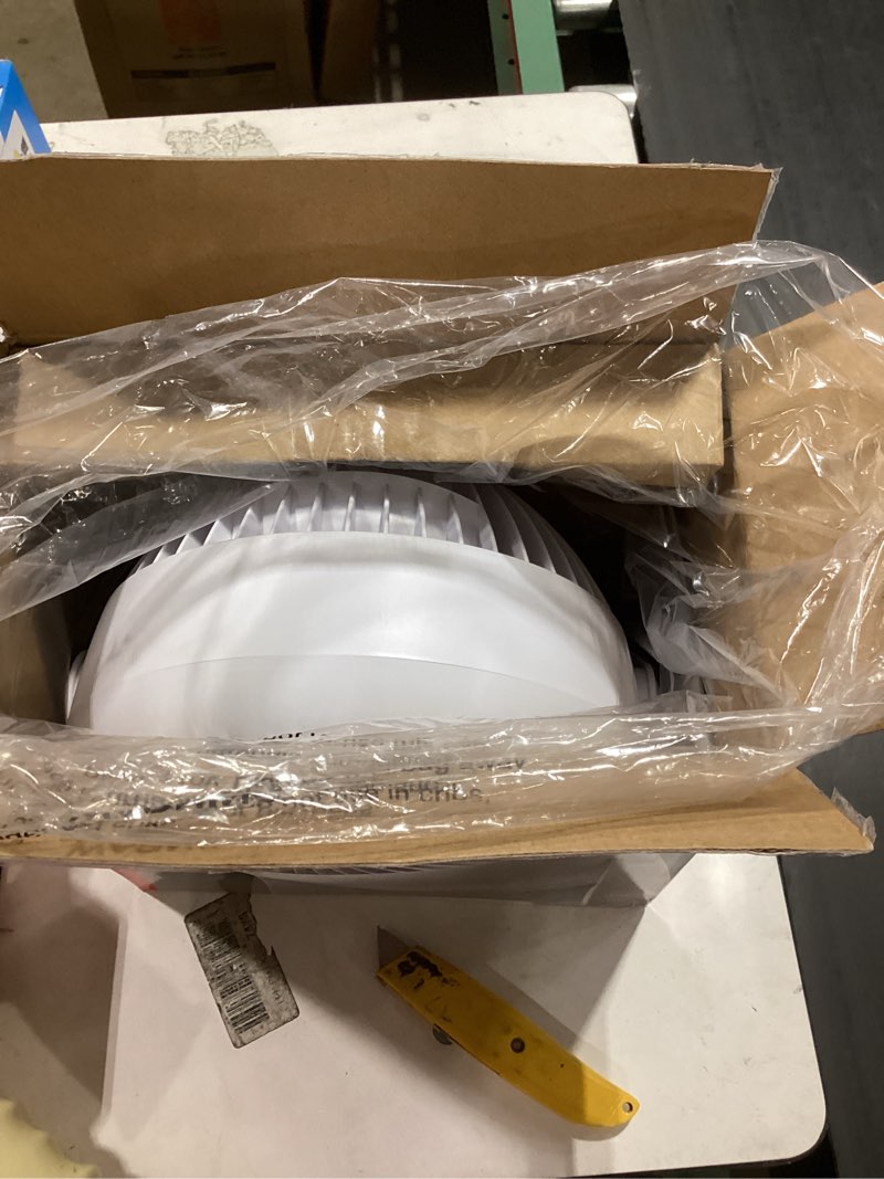 Condition photo showing Good Condition for honeywell turboforce air circulator, small tabletop fan, quiet personal fan for home or office, 3 speeds, 90 degree pivoting head, white, ht-904