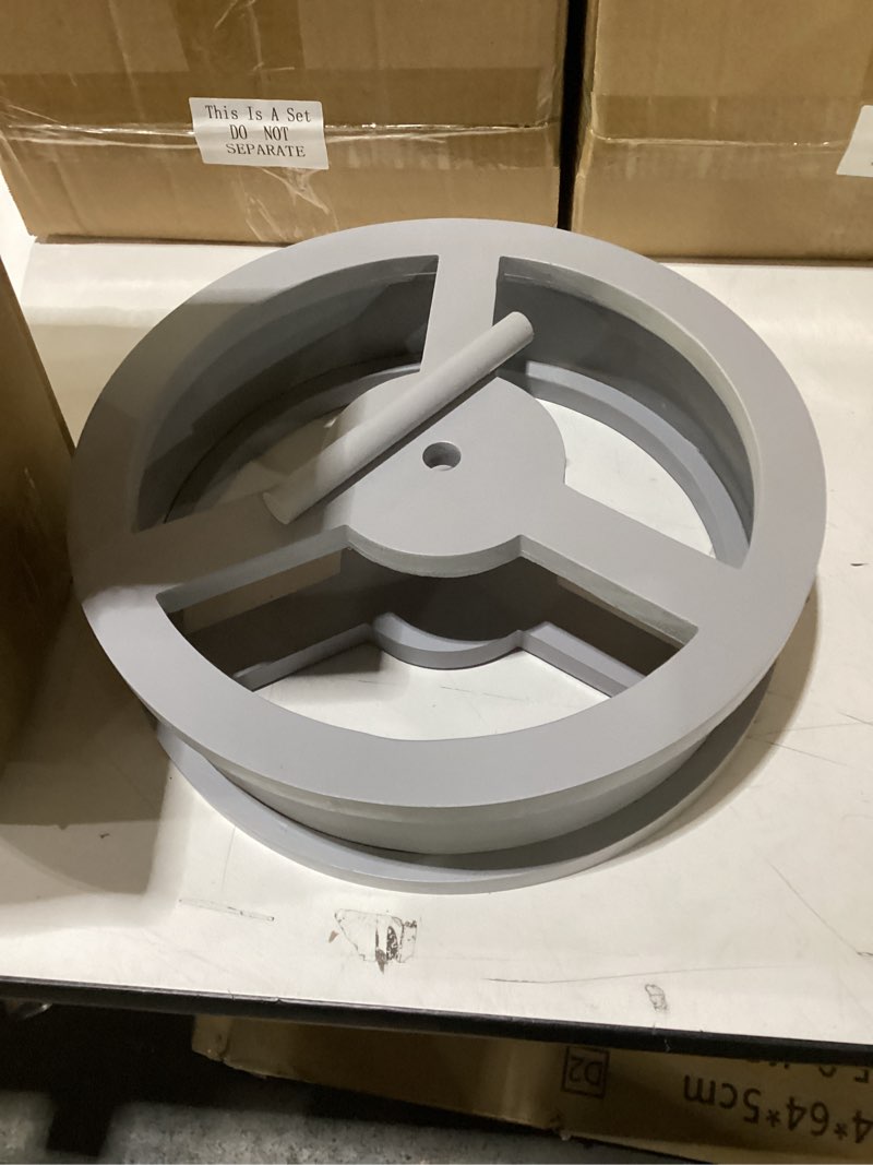 Condition photo showing New/Like New for Simular to photo Pinkunn Ferris Wheel Shelf Compatible with Tonies 360° Magnetic Floating Shelves Wooden Magnetic Shelf Compatible with Tonie Box and Figures Storage Hold 50-70 Character for Room Decor(gray