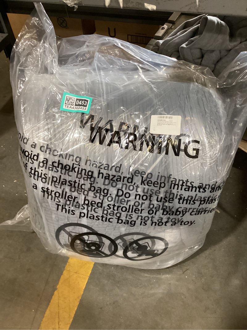 Condition photo showing New/Like New for maxyoyo bean bag chair for adults, upholstered floor sofa with armrests, loveseat boneless couch with tufted cushion & backrest, sofa in a box, large bean bag couch for bedroom living room, dark grey loveseat corded grey