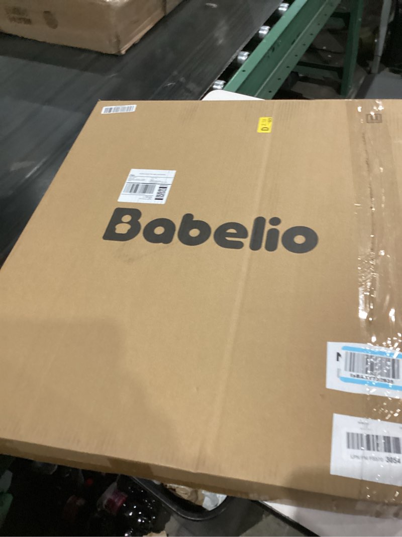 Condition photo showing As Is for Babelio Baby Gate for Stairs, Kitchen & Doorways, No Bottom Bar| One-Handed Operation| Auto-Close| Hardware Mount (Drill Needed) Safety Dog/Pet Gate (Black - B17, 26-43" W, 28" H) Black - B17 28" H, 26-43" W-Standard
