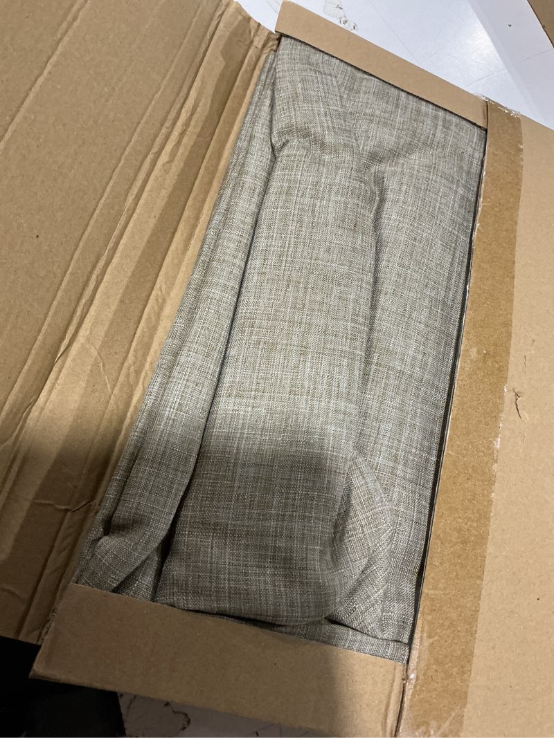 Condition photo showing Good Condition for fitable faux linen tablecloths for rectangle tables: water & stain resistant farmhouse table cloth, washable burlap textured table covers for kitchen dining party(2 pack, 60x84 inch, khaki) khaki 60x84 in, 2 pack