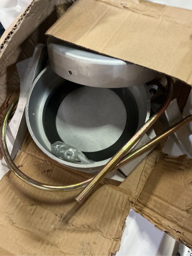Condition photo showing As Is for conduit carrier kit fit 6 inch pvc pipe security upgraded pvc conduit carrier roof rack accessories for cargo rack mounting hardware included pipe racks for truck for providing extra storage