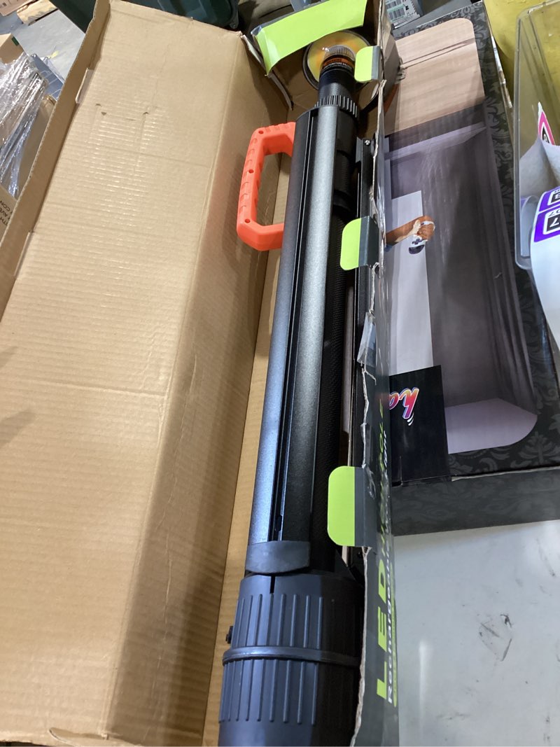 Condition photo showing Good Condition for sylstar 360° rechargeable work light with remote &telescopic stand (8.4ft), 3000lm ultra bright 3cct dimmable, 6000mah battery, portable camping light for jobsite workshop sports emergencies