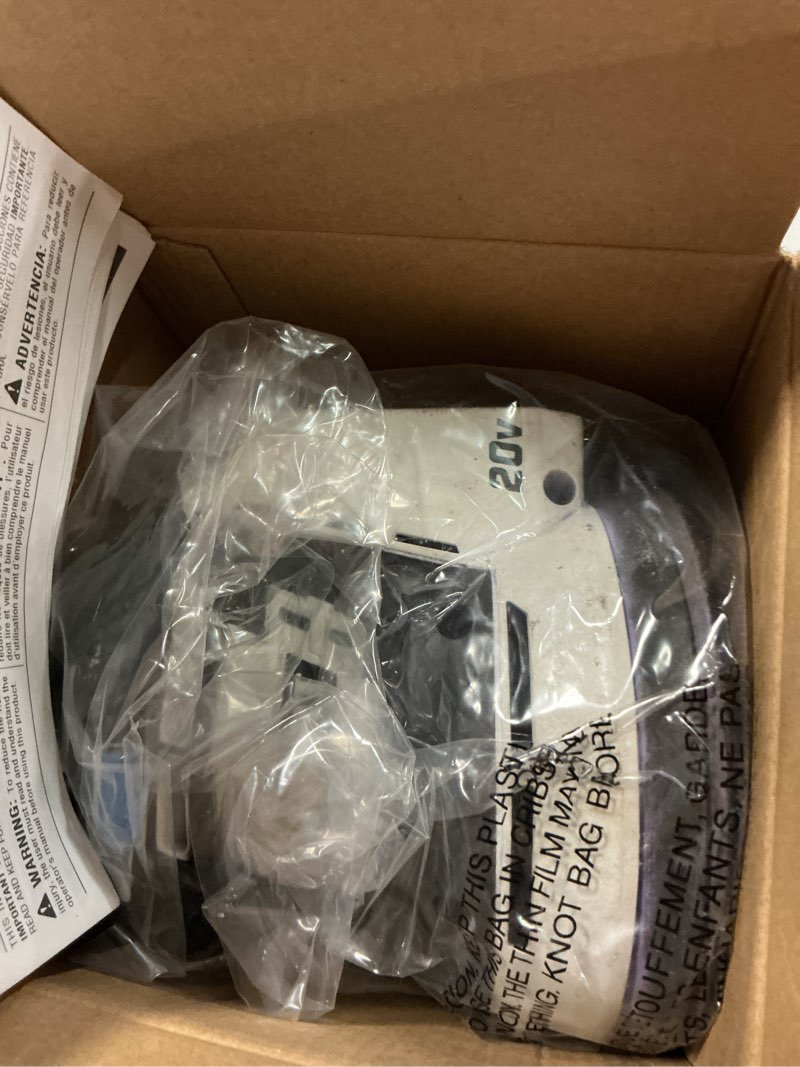 Condition photo showing As Is for hart 20-volt cordless 1/4 sheet sander and dust bag (battery not included) new condition