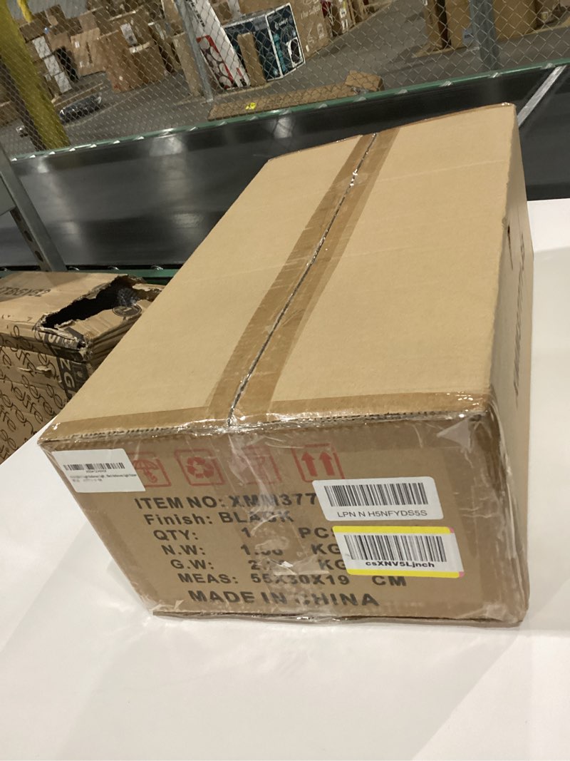 Condition photo showing New/Like New for Black Bathroom Vanity Light 3 Lights Bathroom Light Fixtures Over Mirror Vanity Lighting Fixtures with Clear Glass Shade 22 inch Modern Vanity Lights for Bathroom Wall Sconce Lights for Bedroom Black 3 Light