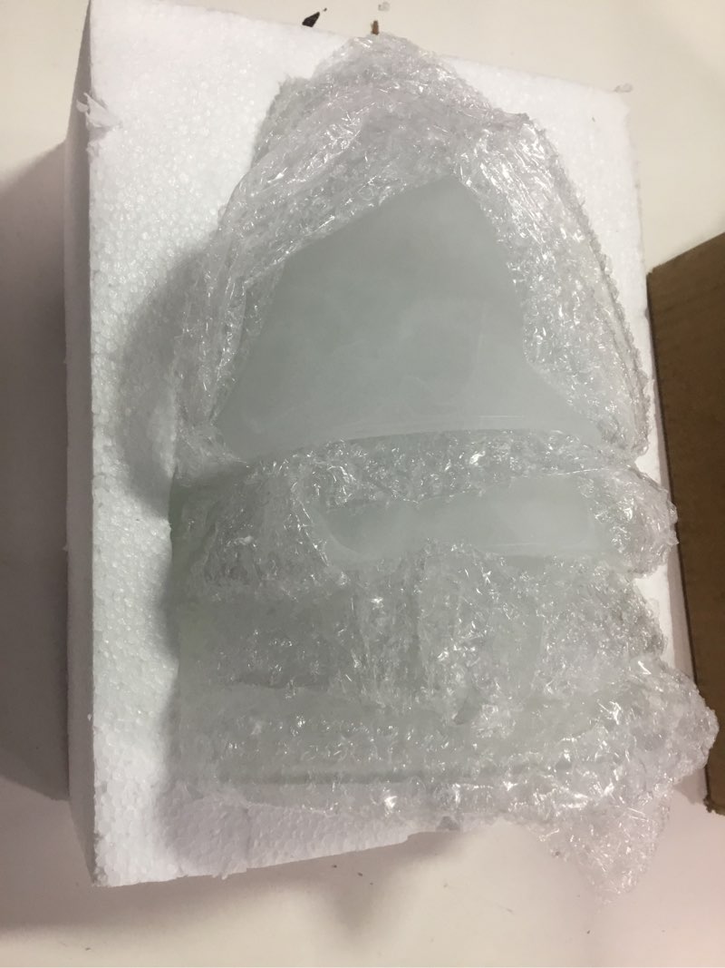 Condition photo showing Good Condition for 4 Pack Ceiling Fan Replacement Glass Shade 2-1/4 inch Fitter, Glass Light Cover White Alabaster Glass Globe for Chandelier, Bathroom Vanity Light Fixture, G0108