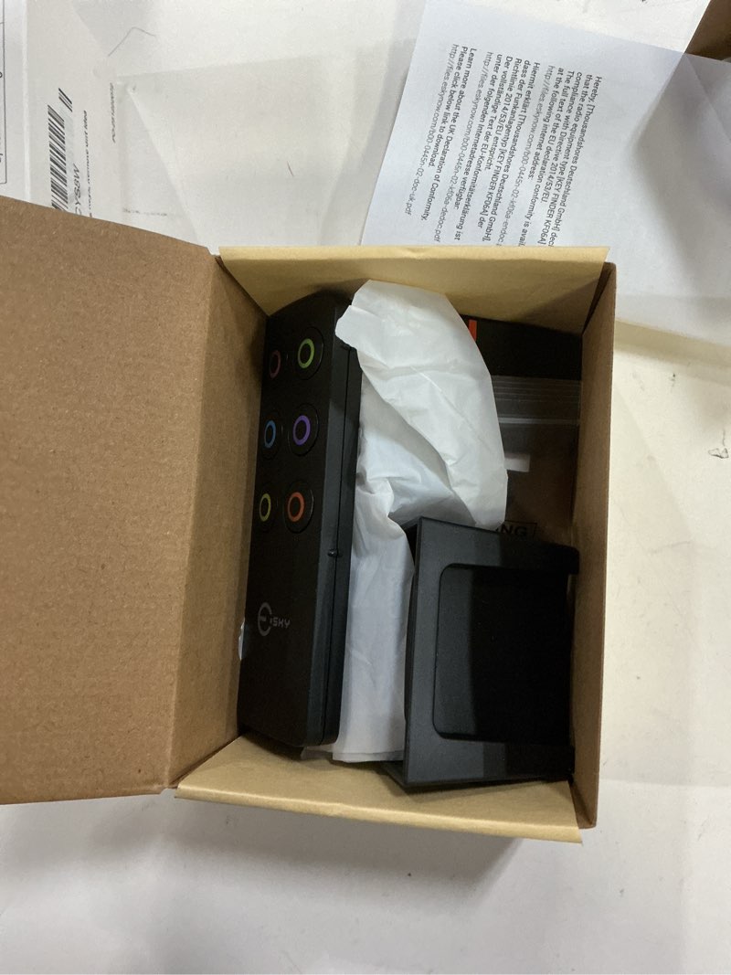 Condition photo showing Good Condition for esky key finder locator with sound, stick-on tv remote control finder, item locator tags with 85db noise sound 6 receivers, wallet tracker key finders for finding keys, remote gift idea black - 1 remote 6 receivers