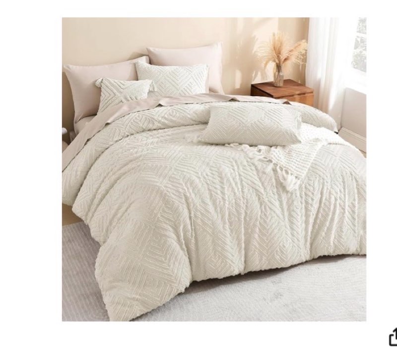 litanika super king plus size comforter set with sheets linen - 7 pieces bed in a bag oversized king