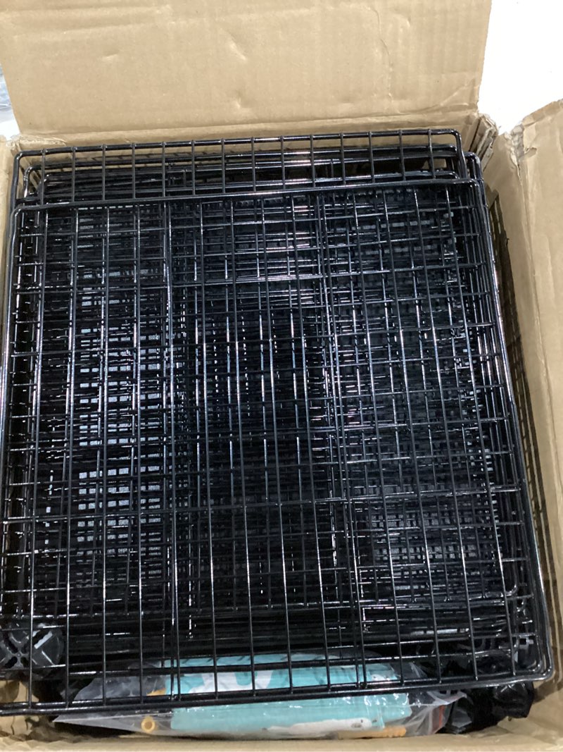 Condition photo showing Good Condition for Cat Cage, 3-Tier DIY Cat Enclosures Catio, Cat Playpen Indoor & Outdoor with Hammock, Detachable Metal Wire Kennel Cats Crate, 2x3x3 Exercise Place for 1-3 Cats/Kitten